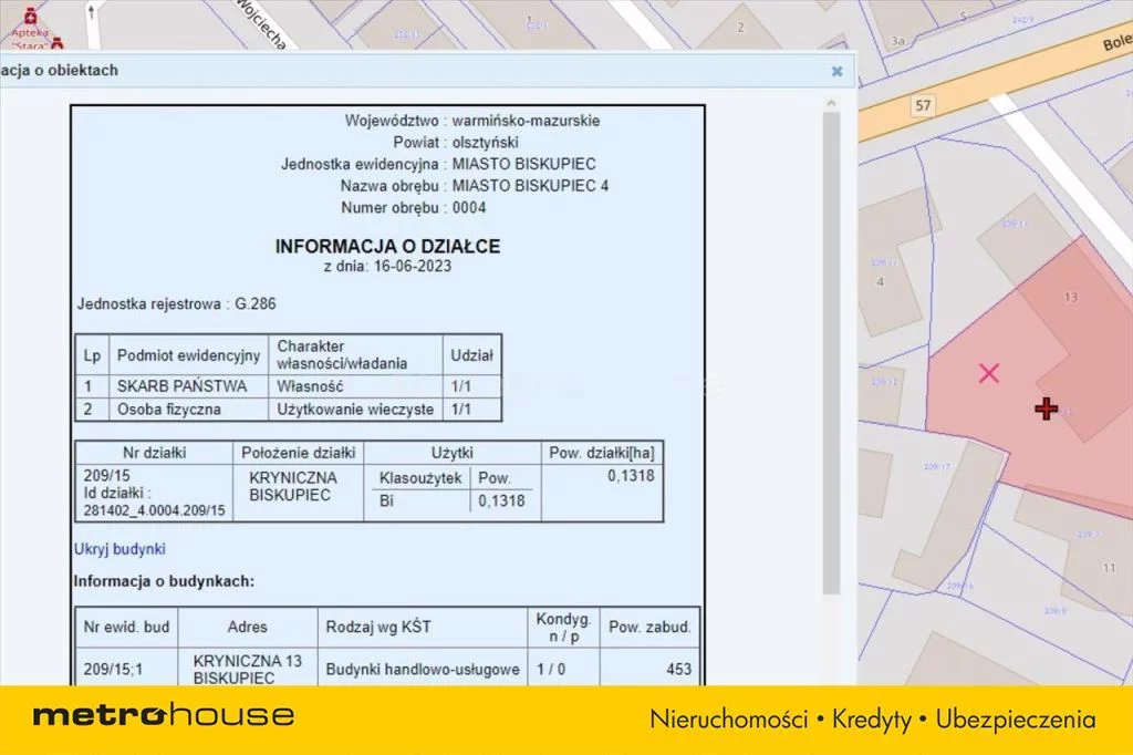 Lokal użytkowy 370,00 m², oferta nr , ZIKI229, Biskupiec