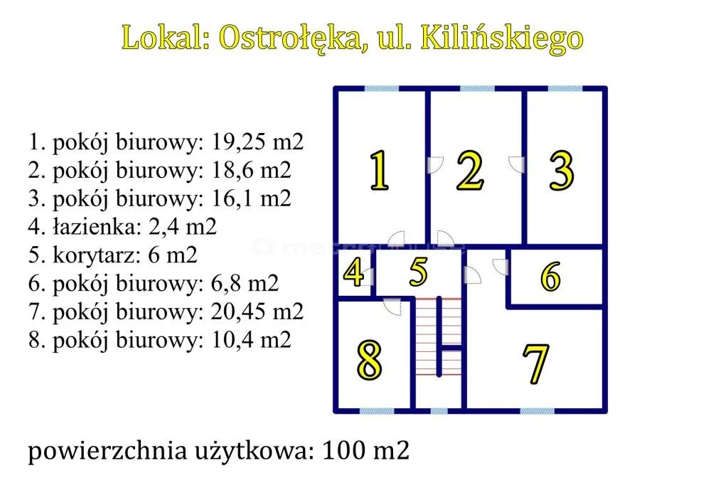 Lokal użytkowy 100,00 m², oferta nr , WBREBI835, Ostrołęka, Kilińskiego