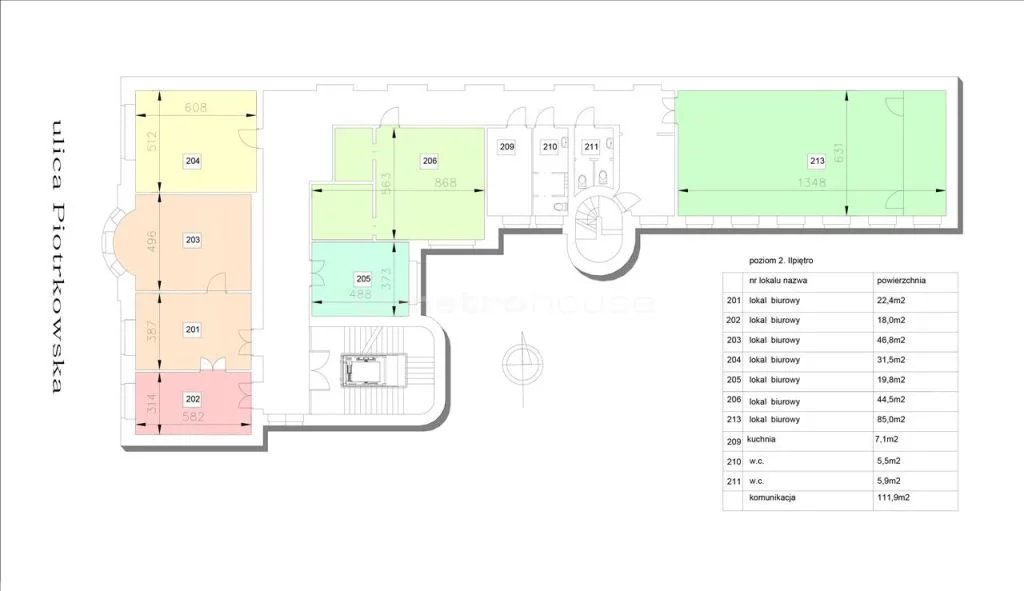 Lokal użytkowy 398,40 m², oferta nr , MOKA691, Łódź, Śródmieście, Śródmieście