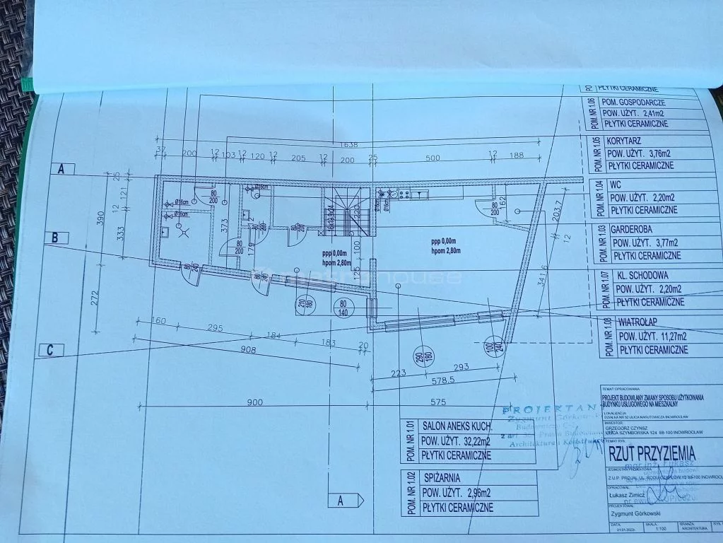 Lokal użytkowy 425,00 m², oferta nr , SLTATA613, Inowrocław, Narutowicza