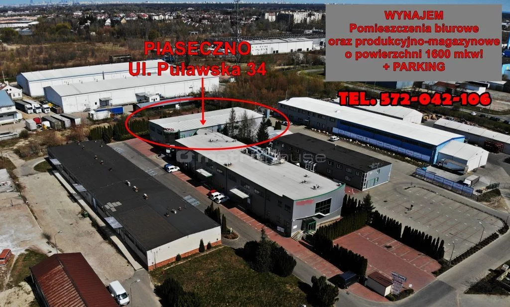 Lokal użytkowy 1 600,00 m², oferta nr , WOLIPI820, Piaseczno, Puławska