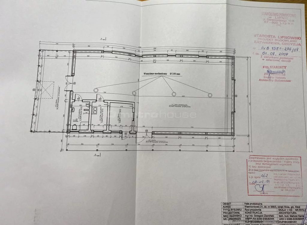 Magazyn 240,00 m², oferta nr , SOMIBI318, Wawrzonkowo
