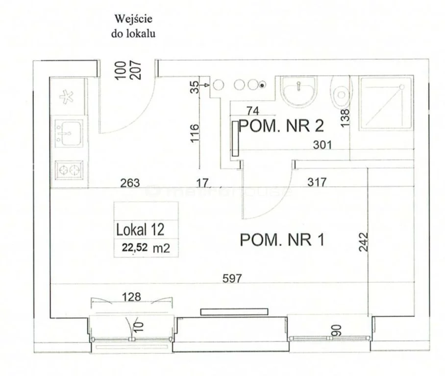 1 pokój, mieszkanie 22,50 m², piętro 1, oferta nr , MYRO783, Mrzeżyno, Al. Wojska Polskiego