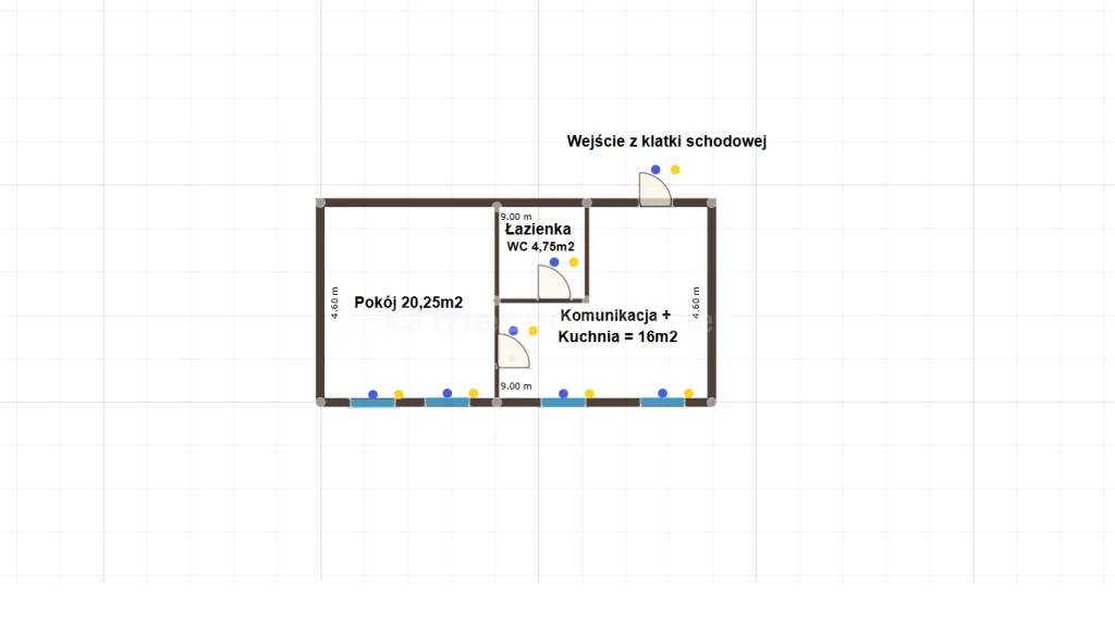 1 pokój, mieszkanie 41,00 m², piętro 2, oferta nr , SMCESU247, Słupsk, Armii Krajowej