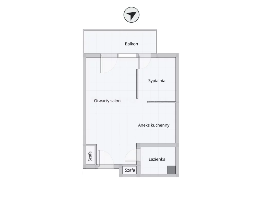1 pokój, mieszkanie 35,20 m², piętro 2, oferta nr , SMFUTE418, Kołobrzeg, Bałtycka