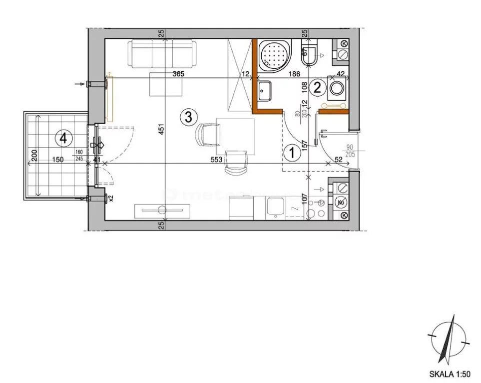 1 pokój, mieszkanie 25,52 m², piętro 1, oferta nr , PR066815/LK/31524, Warszawa, Rembertów, Rembertów, Chełmżyńska