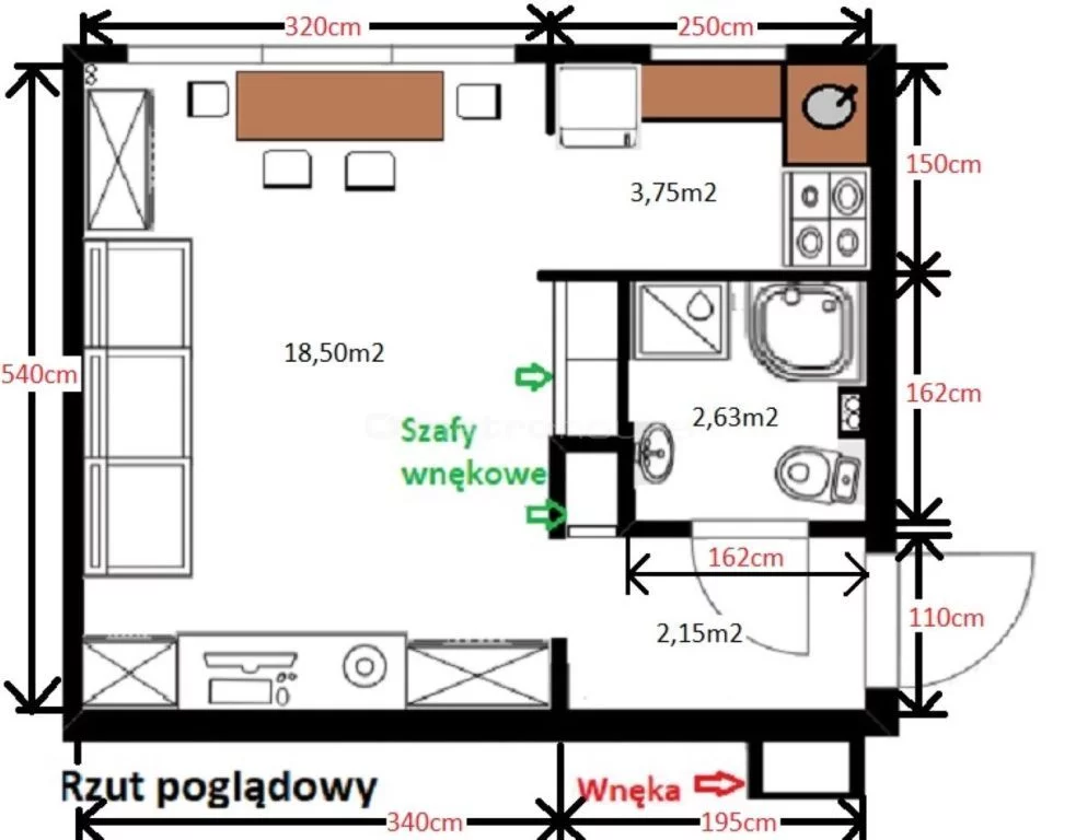 1 pokój, mieszkanie 27,00 m², parter, oferta nr , SMMIJO688, Warszawa, Bielany, Bielany, Marymoncka