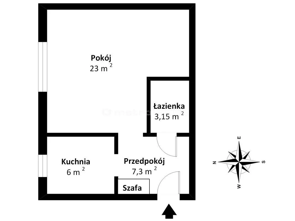 1 pokój, mieszkanie 39,45 m², piętro 2, oferta nr , SMFOBO801, Radom, Miła
