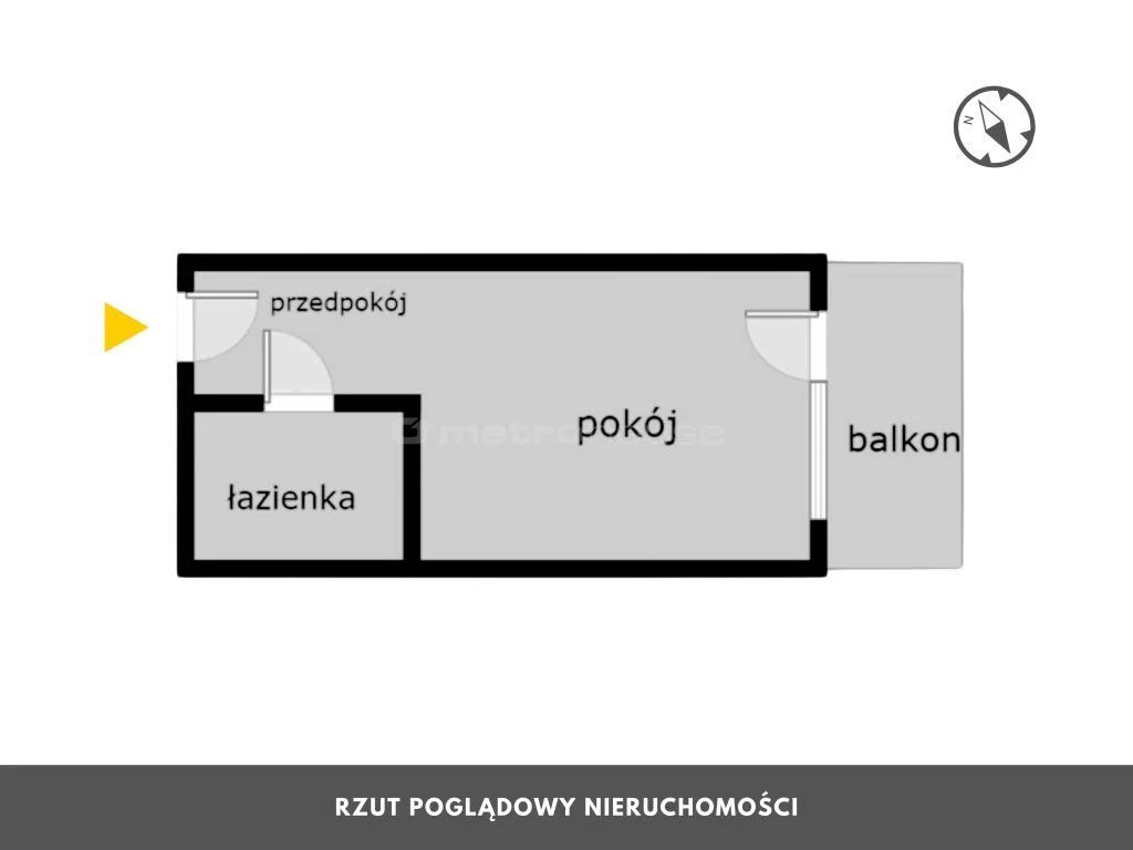 1 pokój, mieszkanie 27,11 m², piętro 1, oferta nr , SMJEFA147, Grzybowo, Nadmorska