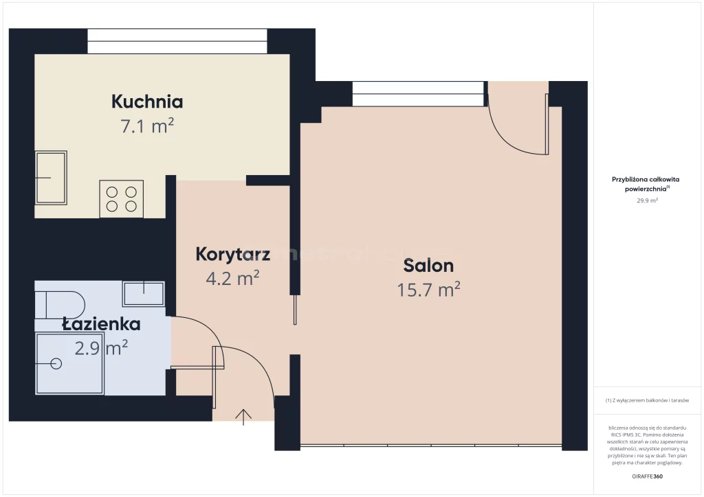 1 pokój, mieszkanie 36,00 m², parter, oferta nr , SMHAJI531, Zawiercie, Paderewskiego