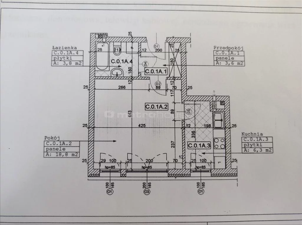 1 pokój, mieszkanie 31,97 m², parter, oferta nr , TIGA937, Poznań