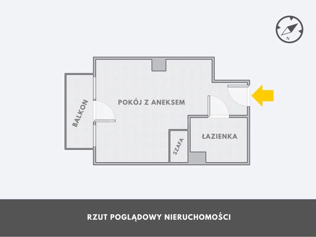 1 pokój, mieszkanie 26,76 m², piętro 1, oferta nr , SMJIZO821, Grzybowo, Spacerowa