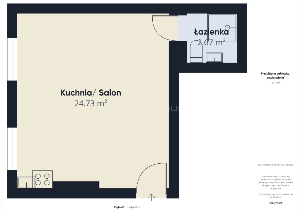 1 pokój, mieszkanie 36,00 m², parter, oferta nr , SMPEPA644, Warszawa, Praga Południe, Praga Południe, Sulejkowska