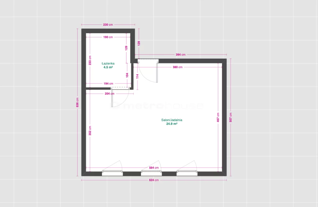 1 pokój, mieszkanie 29,51 m², parter, oferta nr , SMFIZU827, Toruń