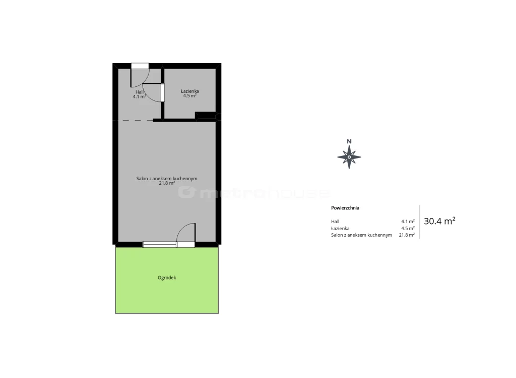 1 pokój, mieszkanie 30,44 m², parter, oferta nr , SMRICU425, Łódź, Wieniawskiego