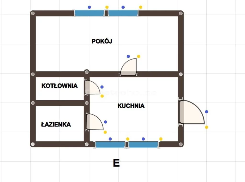 1 pokój, mieszkanie 40,70 m², parter, oferta nr , SMFESU997, Bratoszewice, Wola Błędowa