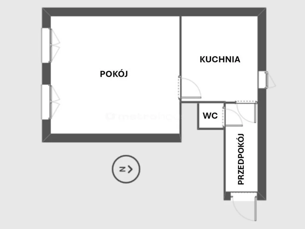 1 pokój, mieszkanie 29,93 m², piętro 1, oferta nr , SMGIVO247, Łódź, Śródmieście, Śródmieście, Wólczańska