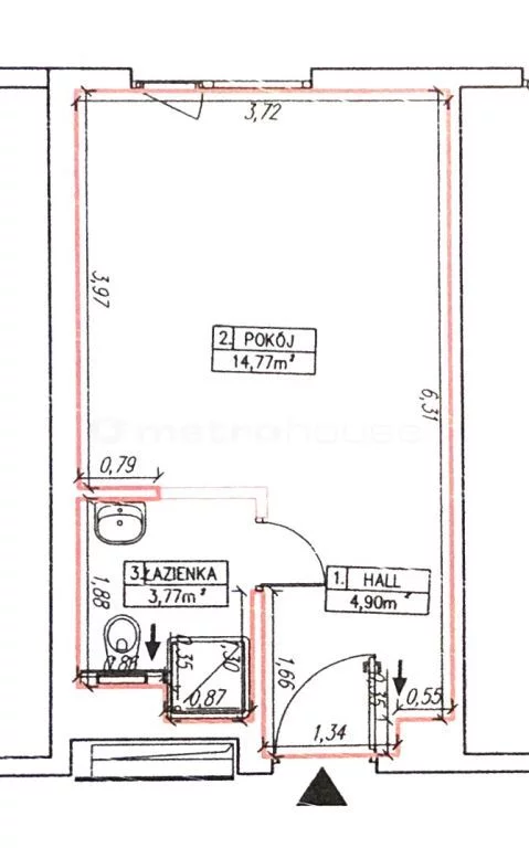 1 pokój, mieszkanie 23,44 m², piętro 8, oferta nr , LAXI250, Warszawa, Wola, Wola, Wolska
