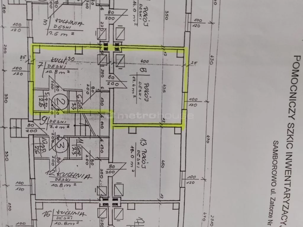 1 pokój, mieszkanie 34,10 m², parter, oferta nr , SMREPU426, Samborowo, Zatorze