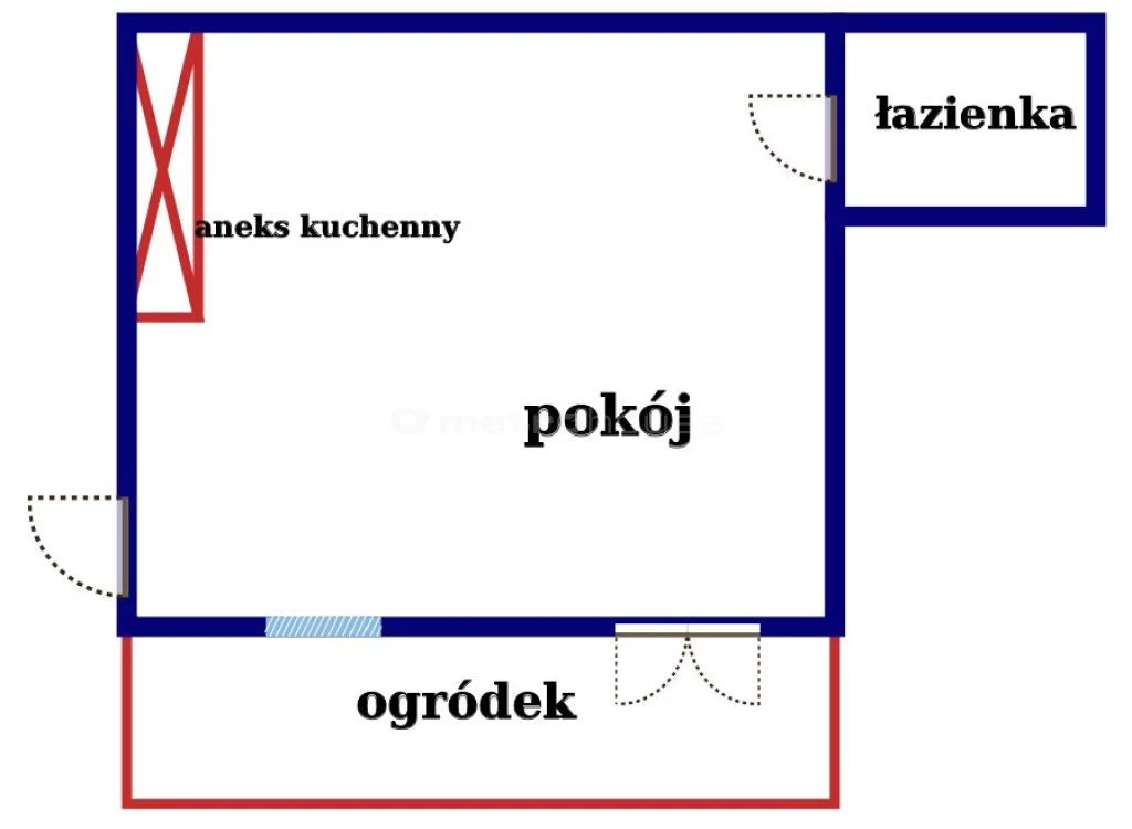 1 pokój, mieszkanie 32,67 m², parter, oferta nr , NOMA373, Łódź, Bałuty, Bałuty, Zgierska