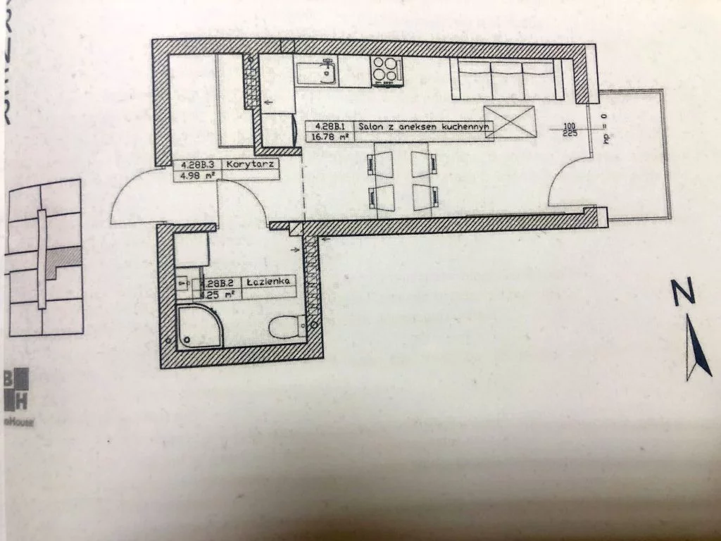 1 pokój, mieszkanie 26,01 m², piętro 4, oferta nr , SMNUHO503, Tomaszów Mazowiecki, Zgorzelicka
