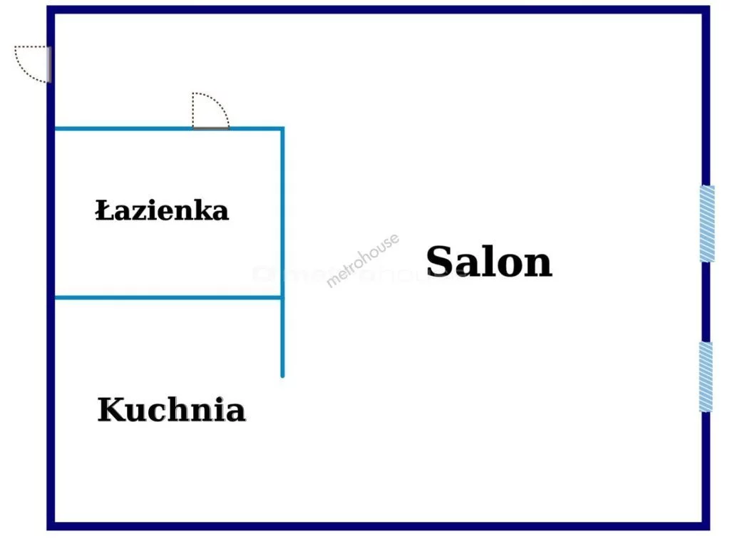 1 pokój, mieszkanie 28,80 m², piętro 1, oferta nr , WMBUVA490, Aleksandrów Łódzki, Al.Wyzwolenia