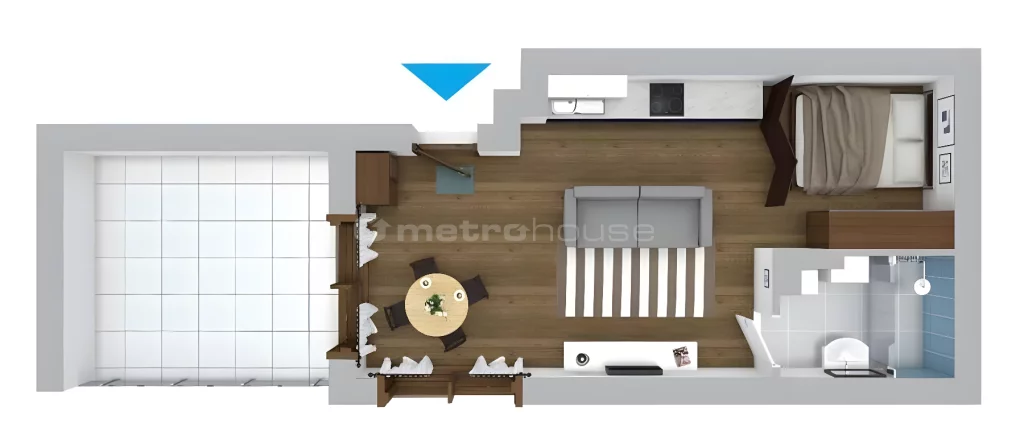 1 pokój, apartament 37,70 m², piętro 2, oferta nr , WMBATA490, Warszawa, Wola, Wola, Siedmiogrodzka