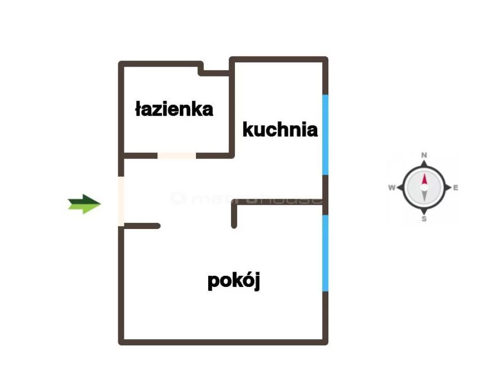 1 pokój, mieszkanie 18,40 m², piętro 1, oferta nr , WMBARI850, Ksawerów, Szkolna