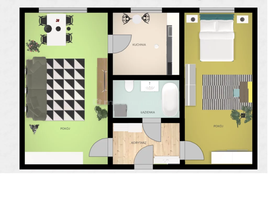 2 pokoje, mieszkanie 40,78 m², piętro 3, oferta nr , SMJORY867, Konin, 11 Listopada