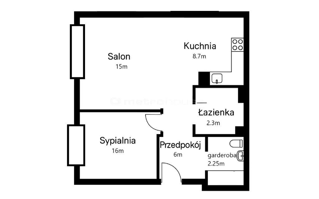 2 pokoje, apartament 51,03 m², piętro 1, oferta nr , SMDAZO457, Warszawa, Śródmieście, Śródmieście, Al. Armii Ludowej
