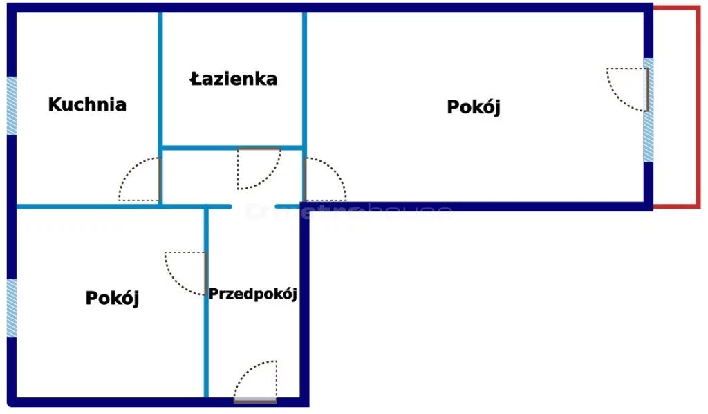 2 pokoje, mieszkanie 43,63 m², piętro 3, oferta nr , NAHI408, Borne Sulinowo, Aleja Niepodległości