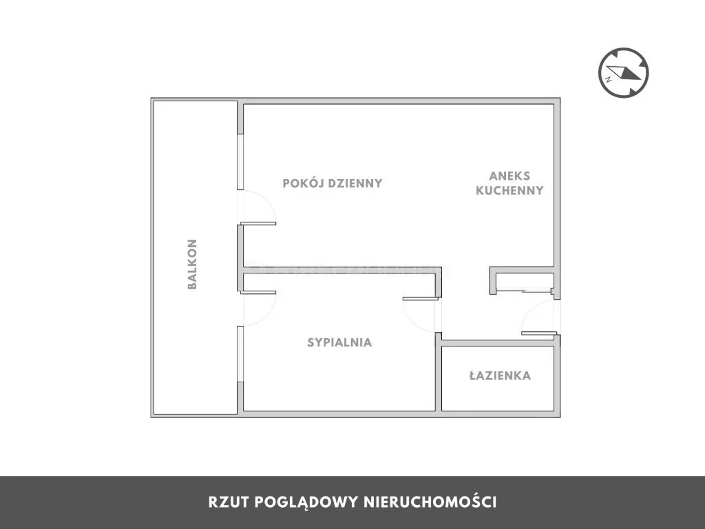 2 pokoje, mieszkanie 39,57 m², piętro 2, oferta nr , SMBEZU507, Kołobrzeg, Bałtycka