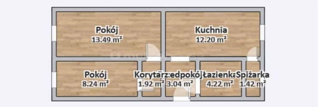 2 pokoje, mieszkanie 45,20 m², piętro 2, oferta nr , SMGUHI713, Chorzów, Barska