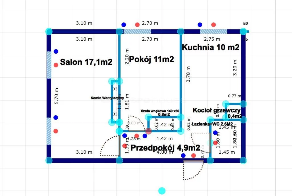 2 pokoje, mieszkanie 46,77 m², piętro 1, oferta nr , SMHEJI806, Biesowice