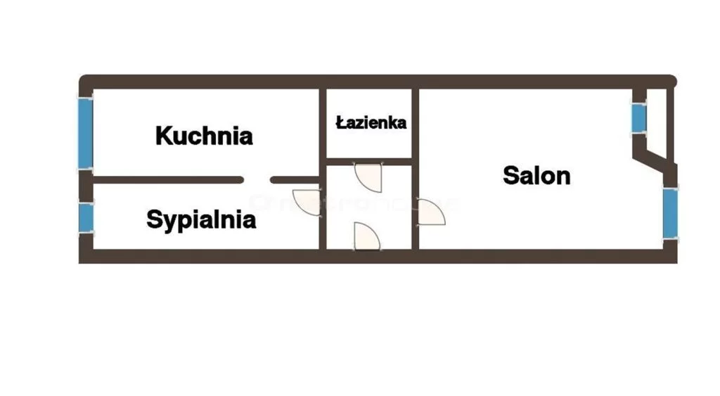 2 pokoje, mieszkanie 35,30 m², piętro 1, oferta nr , SMDIDY790, Wodzisław Śląski, Bracka