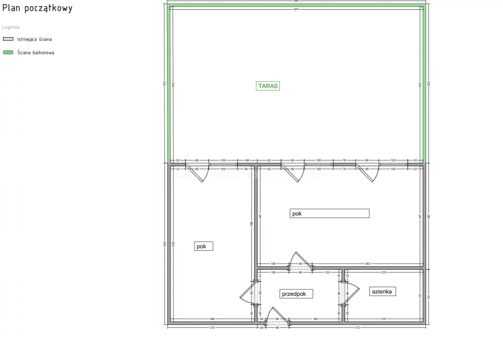 Mieszkanie na sprzedaż, 47,00 m², 2 pokoje, parter, oferta nr SMKONI931