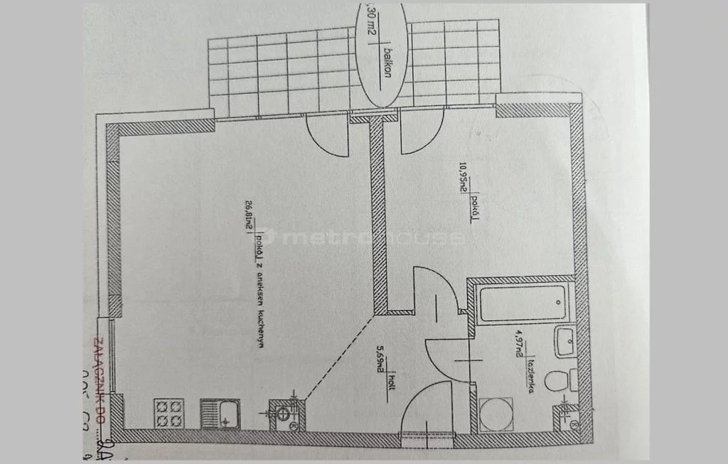 2 pokoje, mieszkanie 49,00 m², piętro 1, oferta nr , SMJIMI284, Szeligi, Brzozowa