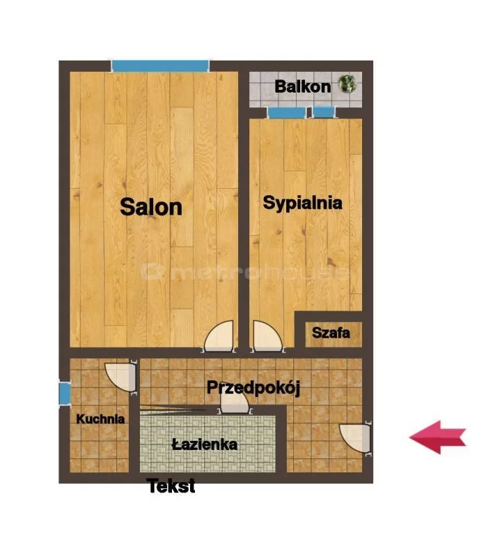 2 pokoje, mieszkanie 40,67 m², piętro 3, oferta nr , SMMOVE292, Zabrze, Rokitnica, Rokitnica, Budowlana