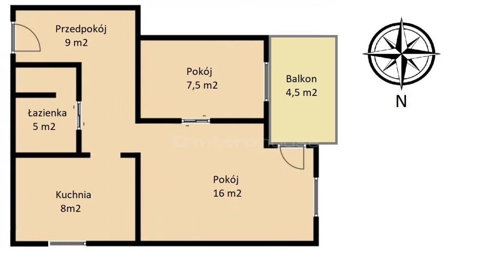 2 pokoje, mieszkanie 45,50 m², piętro 1, oferta nr , SMCARI583, Lublin, Czuby Południowe, Czuby Południowe, Bursztynowa