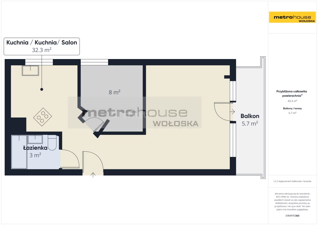 2 pokoje, mieszkanie 42,10 m², piętro 1, oferta nr , SMTOVY684, Warszawa, Ursynów, Ursynów, Cybisa