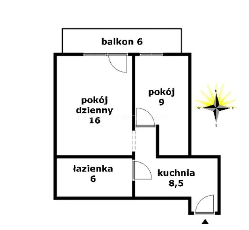2 pokoje, mieszkanie 39,50 m², piętro 1, oferta nr , HYHU239, Sokołów Podlaski, Długa