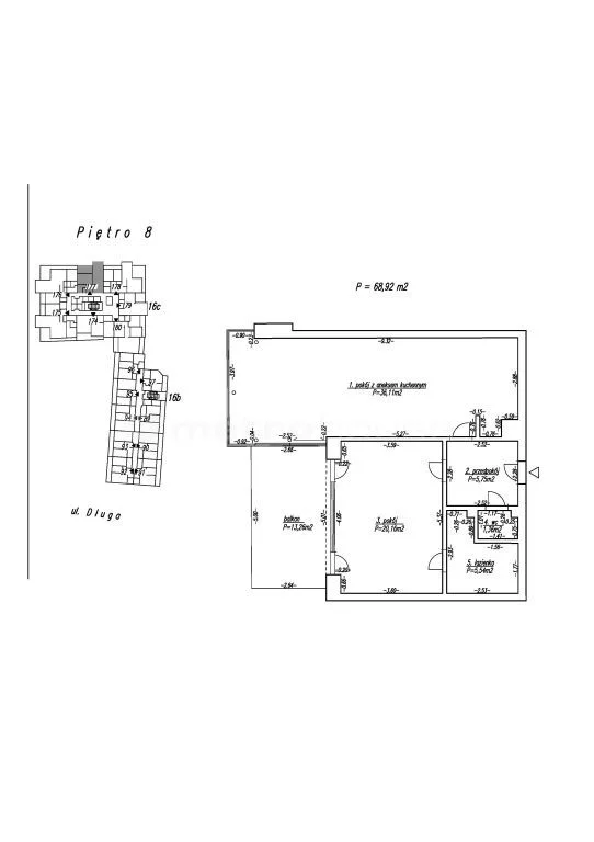 2 pokoje, mieszkanie 79,19 m², piętro 8, oferta nr , XEXA935, Wrocław, Stare Miasto, Długa
