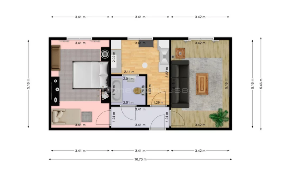 2 pokoje, mieszkanie 54,00 m², piętro 2, oferta nr , SMJUZE485, Tychy, Edukacji