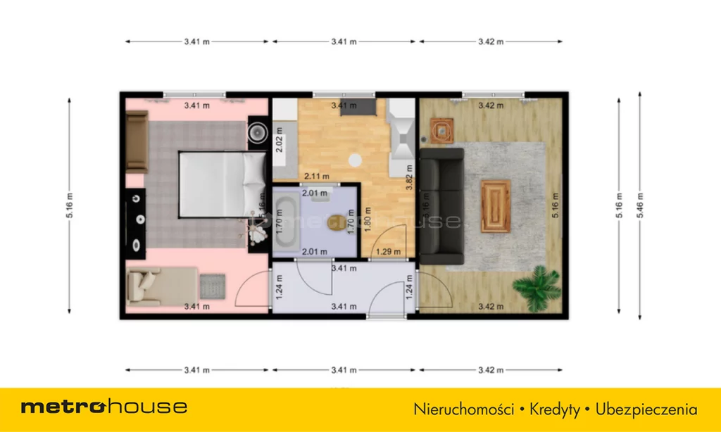 2 pokoje, mieszkanie 54,00 m², piętro 2, oferta nr , SMJUZE485, Tychy, Edukacji