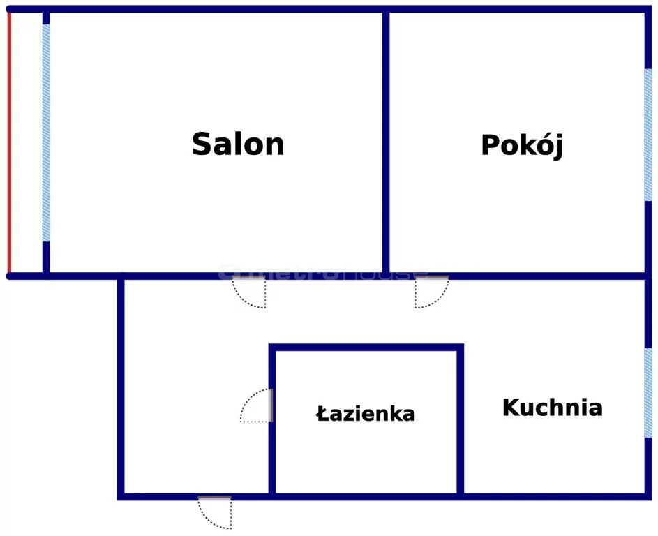 2 pokoje, mieszkanie 42,86 m², piętro 1, oferta nr , SMKIDA308, Łódź, Górna, Górna, Felińskiego
