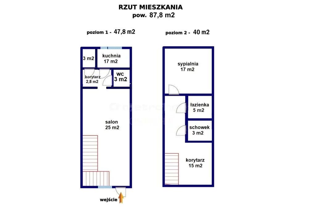 2 pokoje, mieszkanie 87,80 m², piętro 2, oferta nr , SMCADU657, Ostrołęka, Fieldorfa "Nila"