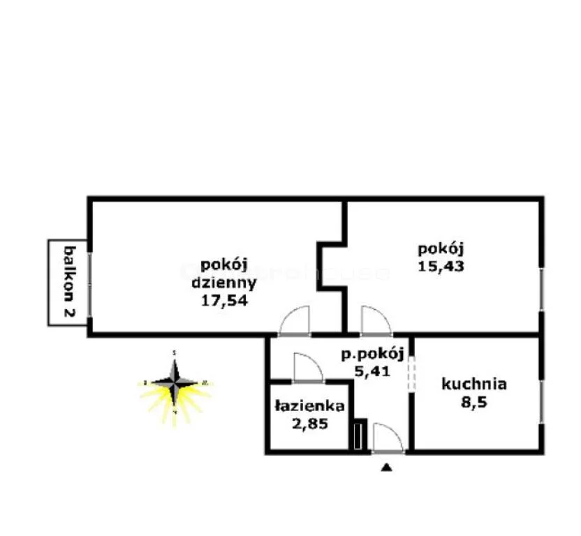 2 pokoje, mieszkanie 49,73 m², piętro 2, oferta nr , DUDE944, Warszawa, Filarecka
