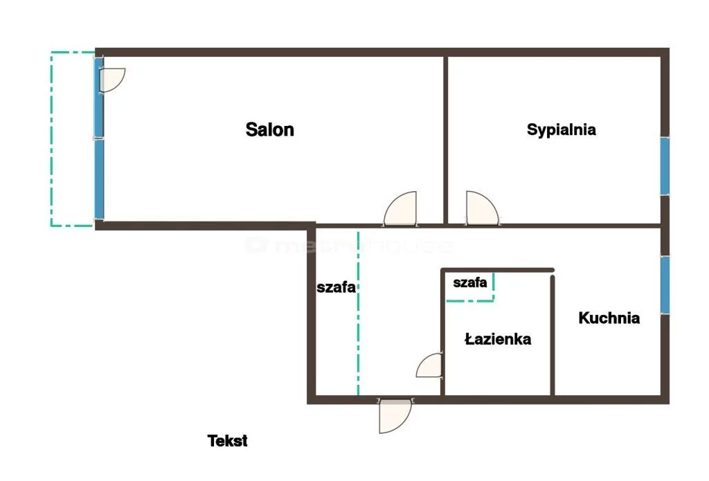 2 pokoje, mieszkanie 44,11 m², piętro 2, oferta nr , SMVUHO943, Łódź, Górna, Górna, Gałczyńskiego