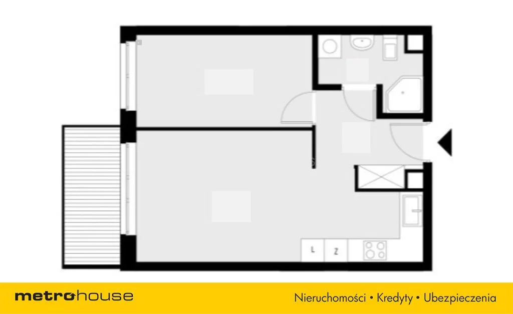 Mieszkanie na sprzedaż, 41,41 m², 2 pokoje, 1 piętro, oferta nr PR047045/LK/35255