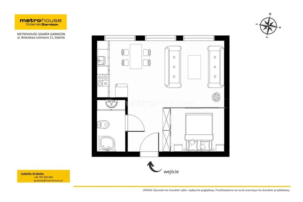 2 pokoje, mieszkanie 31,00 m², piętro 1, oferta nr , SMNOPA946, Gdańsk, Grobla III
